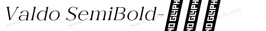 Valdo SemiBold字体转换